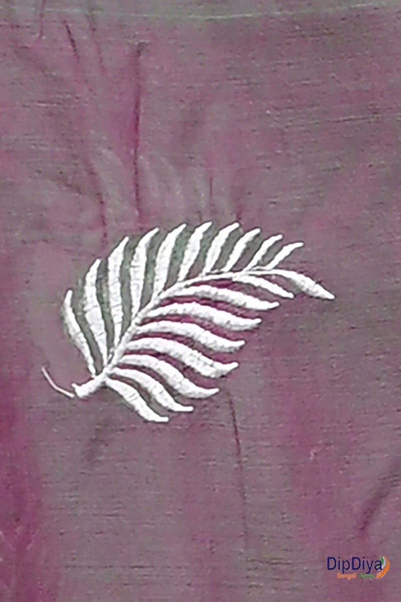 Light Purple Cotton Blended Parin Hand Loom Saree (335)